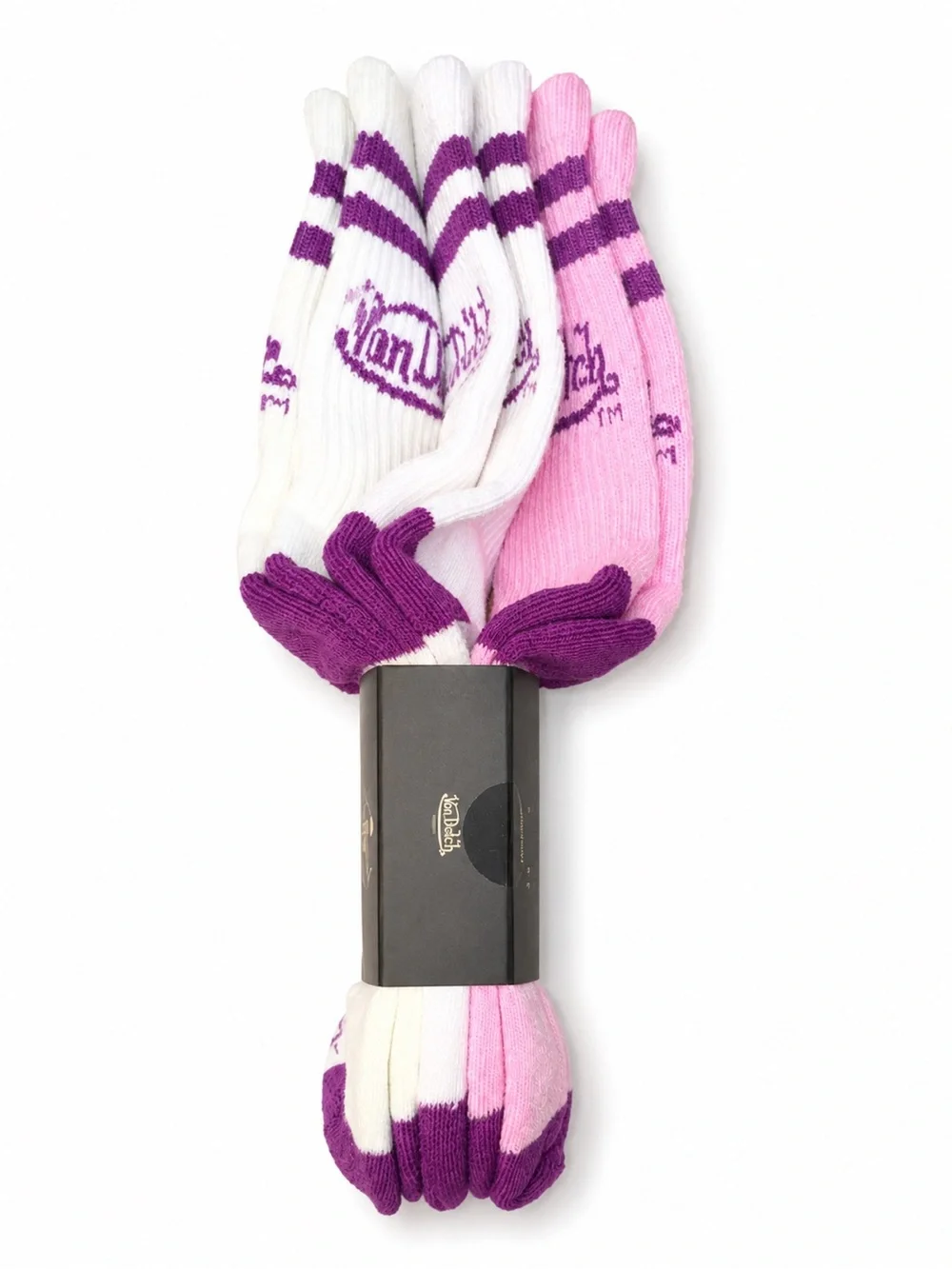 Von Dutch Logo Crew Socks 3 Pack